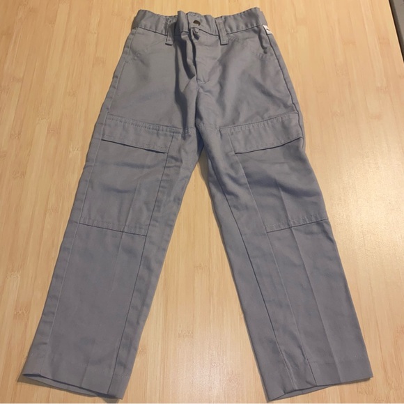 1990s Vintage Boys Youth Cargo Grey Rhino Pants Size Small - Picture 1 of 11